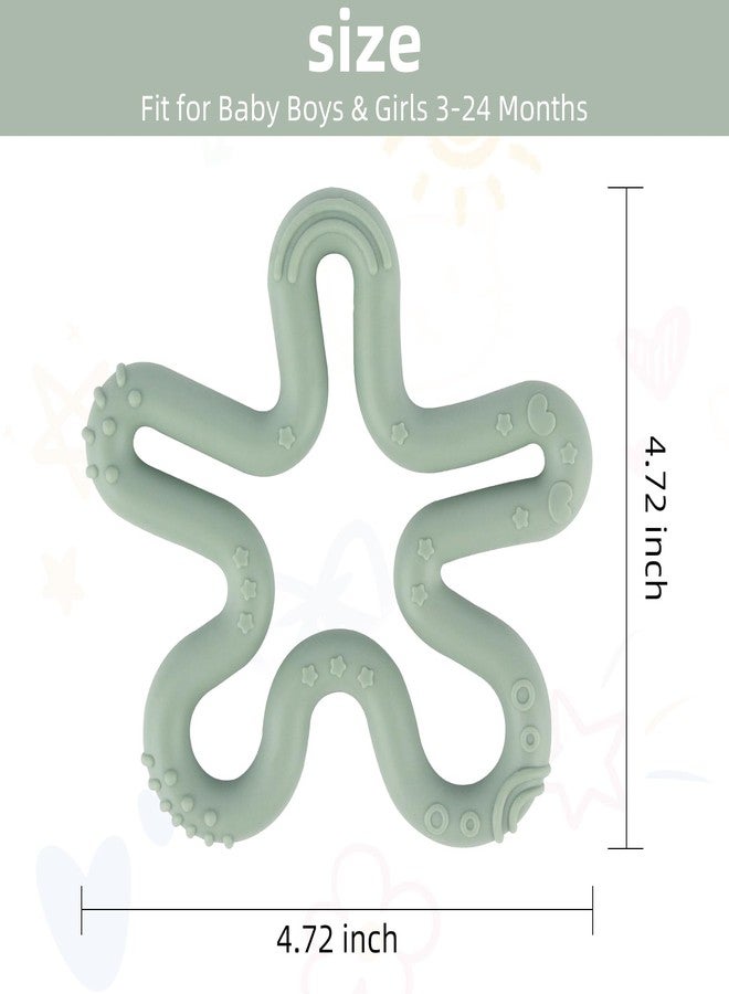 Fu Store 3 Pack Coral Flower Ring Teether Baby Teething Toys Silicone Teether Ring Toys for Babies 0-6 0-12 0-24 0-36 Months Easy to Grasp Clean Infant Teething Relief Soothing Sore Gums - Image 4